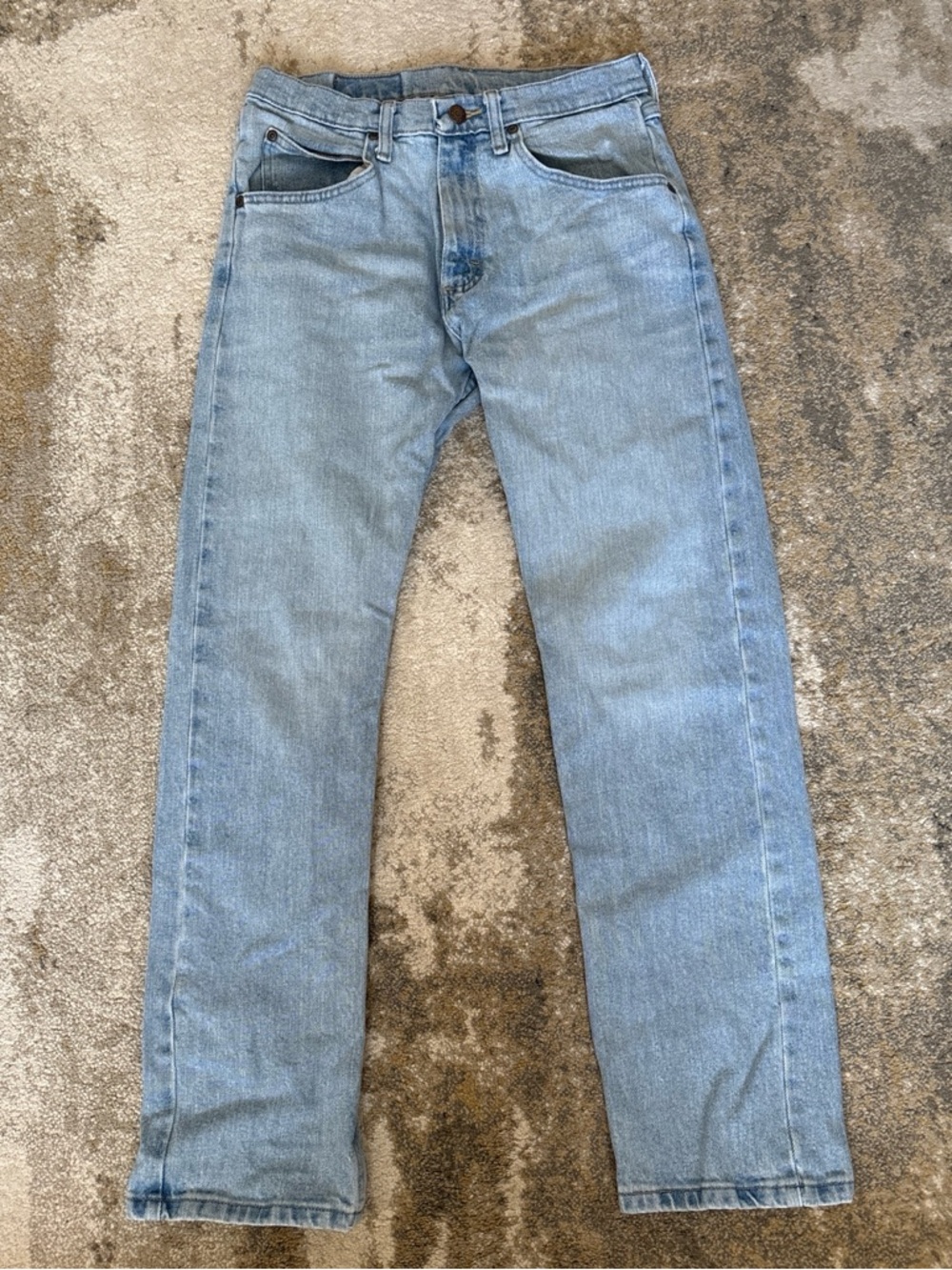 Wrangler Light Blue Men's Straight Jeans